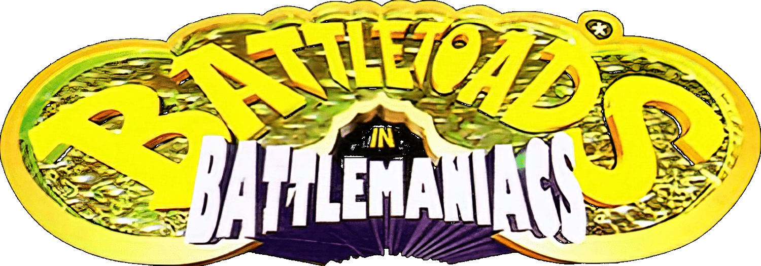 Battletoads In Battlemaniacs logo for Super Nintendo